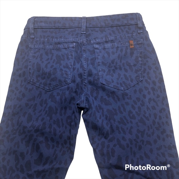 Joe’s Jeans High Water Medieval Blue Animal Print Low Rise Stretch Skinny Jeans - Picture 6 of 14